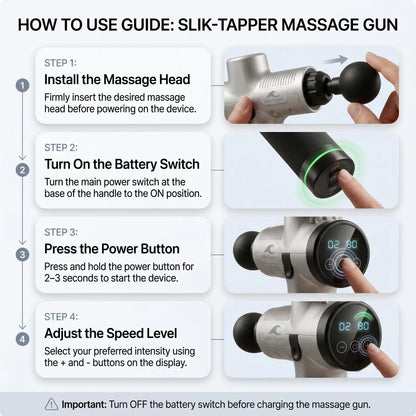 Elite Performance Deep Tissue Percussion Massage Gun
