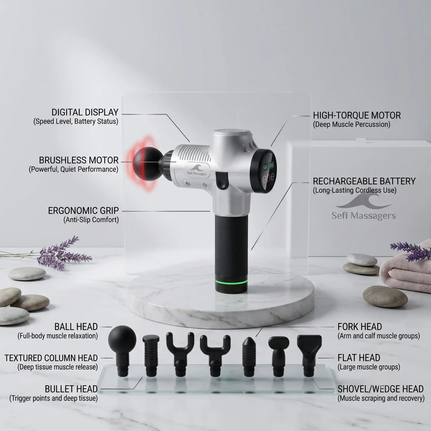 Elite Performance Deep Tissue Percussion Massage Gun